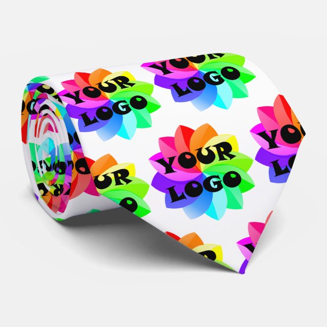 Votre logo Entreprise Cravate Necktie (Roulé)