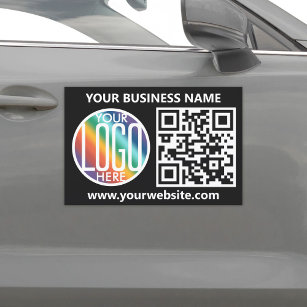 Votre logo et votre code QR Business Promoted Blac