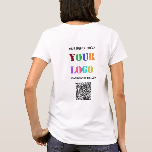 Votre logo et votre code QR Business T-Shirt Exemp (Dos)