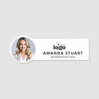 Votre logo ici Photo Badges d'entreprise magnétiqu