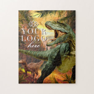 Votre logo ici   Puzzle Dinosaur Personnalisé