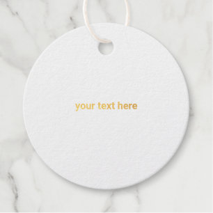 votre logo ici simple étiquette cadeau minimum