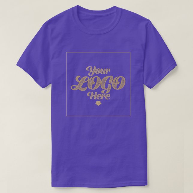 Votre Logo Ici - T-Shirt Purple Personnalisé (Design devant)