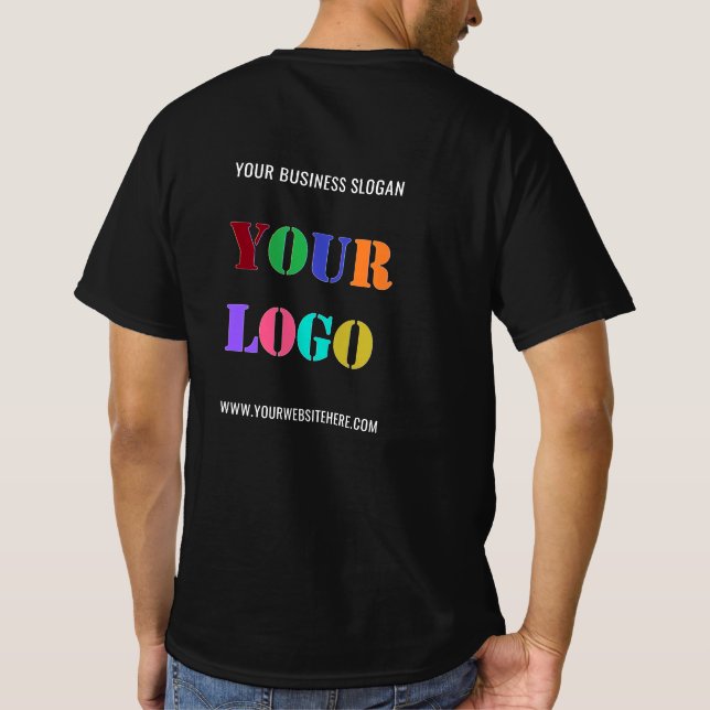 Votre logo Info texte Promotionnels T-Shirt d'affa (Dos)