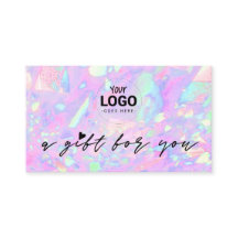 votre logo opale rose certificat cadeau inspiré