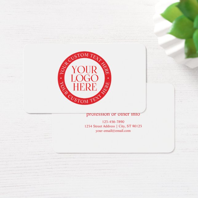 Votre logo ou autre image | Noël blanc et rouge (Bureau)