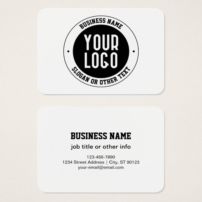 Votre logo ou votre conception d'entreprise | Text (Devant & derrière)
