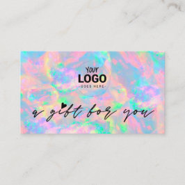 votre logo pastel opal texture certificat cadeau