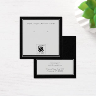 Votre Logo Simple Moderne Black Porte Carte Écran