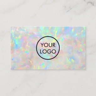 votre logo sur carte de visite opale