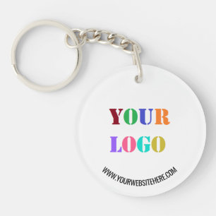 Votre Logo Texte Entreprise Porte - clé promotionn