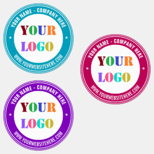 Votre Logo Texte Personnalisé Stickers Entreprise