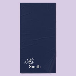 Votre M. nommé Smith White Typography Navy