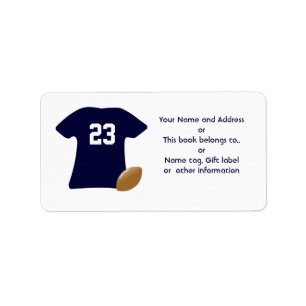 Votre maillot de football avec des Étiquettes amér