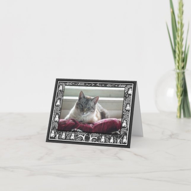 Votre Mariage photo Merci noir et blanc (Devant)