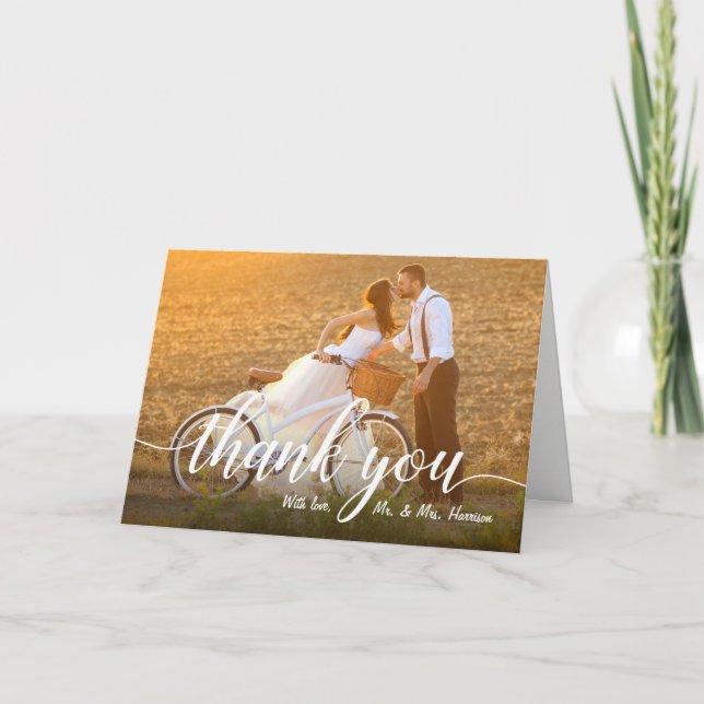 Votre Merci photo préféré de jour de mariage (Devant)