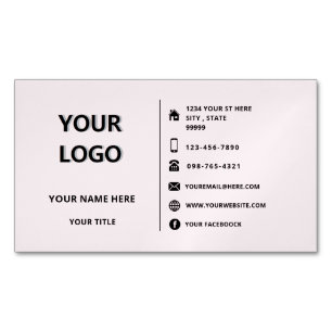 Votre modèle de cartes de visite avec logo et adre