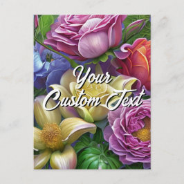Votre modèle de fleurs mixtes de texte personnalis