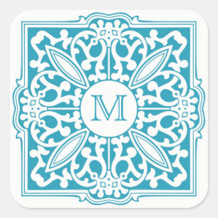VOTRE MONOGRAM en cadre décoratif autocollants per