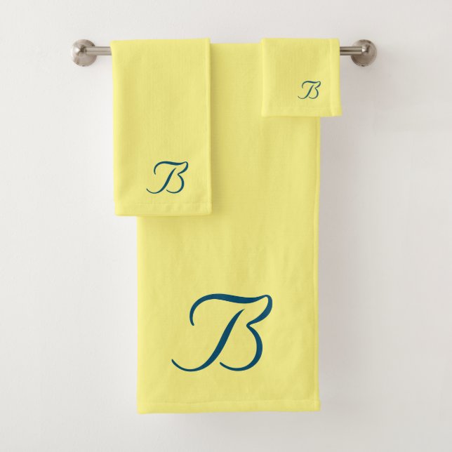 Votre Monogramme B Jaune  (En situation)