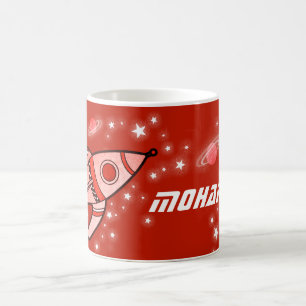 votre nom (8 lettres) espace rouge enfants mug