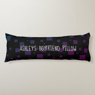 Votre nom Boyfriend Coussin Black Blue Purple Art
