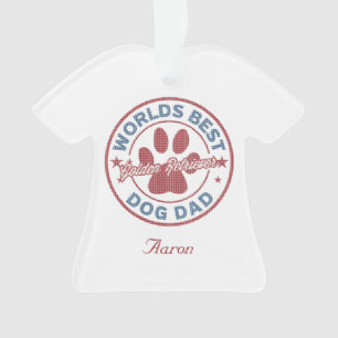 Votre nom Chien Papa Golden Retriever Chandail lai