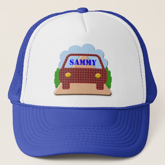 Votre nom dans le casquette de fenêtre de voiture (Devant)