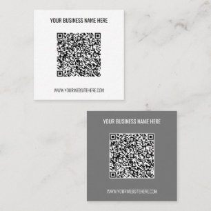 Votre nom de code QR Site Web et Carte de visite d