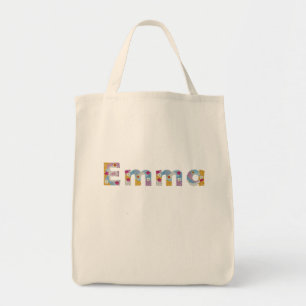 Votre nom en lettres florales artistiques / Sac fo