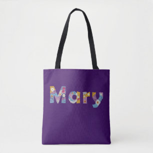 Votre nom en lettres florales artistiques / Sac fo