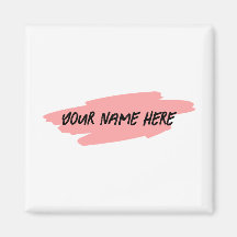 Votre nom ici, Personnaliser Aimant Badge Nom Bali