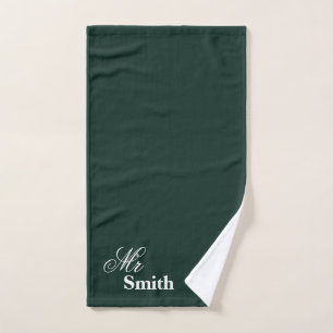 Votre nom M. Smith Typographie Blanche Verte