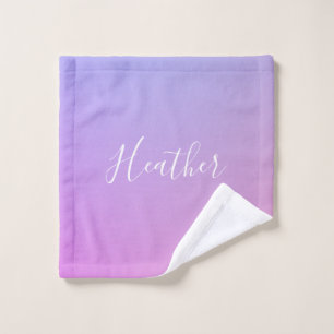 Votre nom ou mot Rose et bleu violet