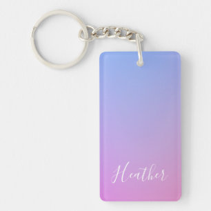 Votre nom ou mot Rose et bleu violet