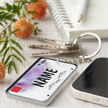 Votre nom Plaque de licence Starry Skies