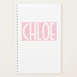 Votre nom   Texte en gras blanc sur rose clair