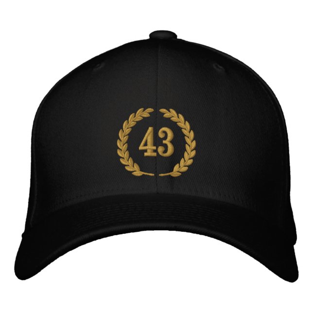 Votre Numéro Année Broderie Brodée Casquette brodé (Devant)