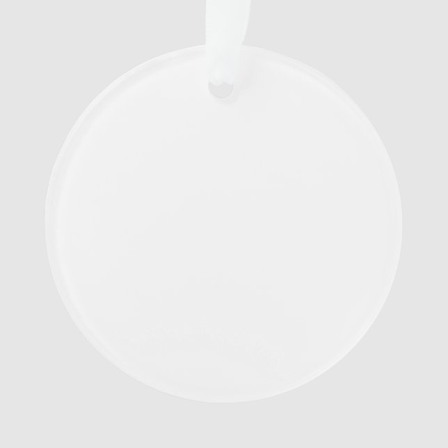 Votre ornement du cercle acrylique (devant)