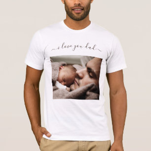 Votre Père Photo T-shirt Texte cadeau Je t'aime Pa