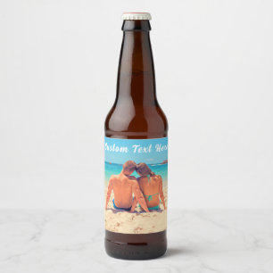 Votre photo Bière Bouteille Étiquettes Exemple Tex