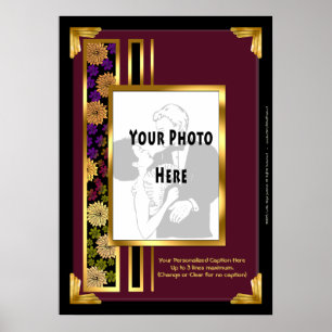 Votre photo dans un cadre Art déco bourguignon