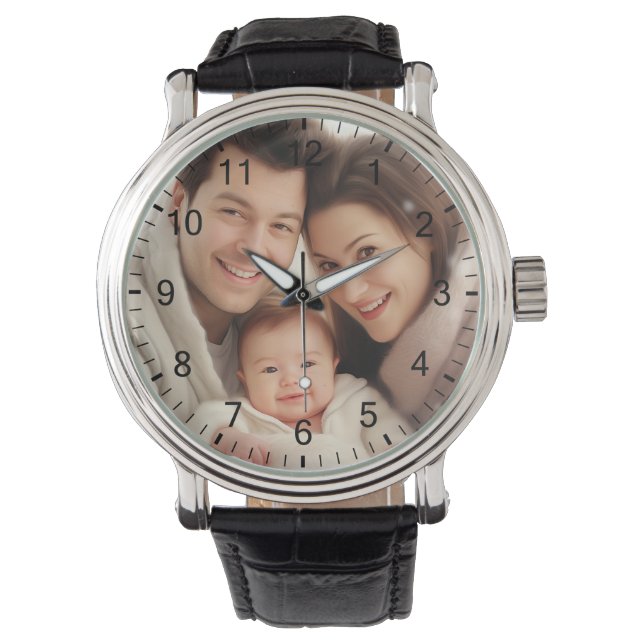 Votre photo de famille préférée Montre poignet (devant)
