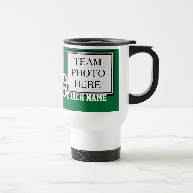 Votre PHOTO d'ÉQUIPE, COULEURS, tasses (Droite)