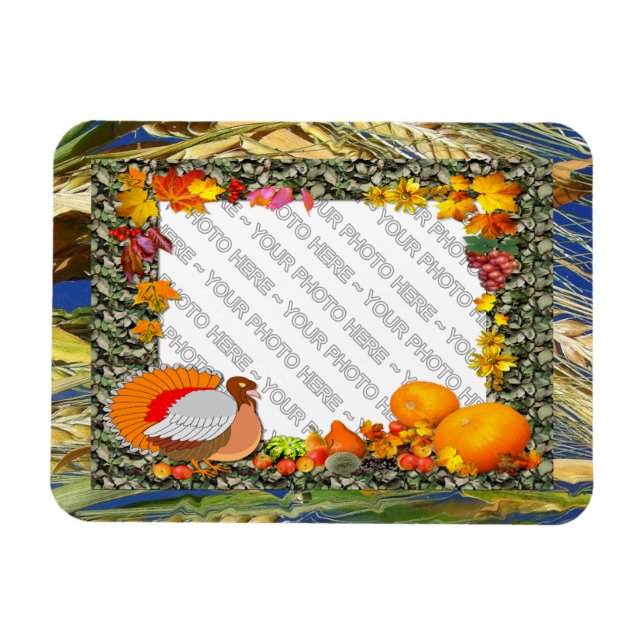 Votre photo ~ Fall Turkey Magnet (Horizontal)