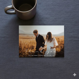 Votre photo mariage, carte de remerciements