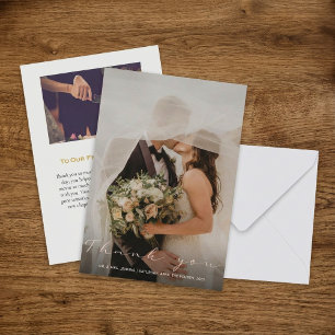 Votre photo mariage, carte de remerciements