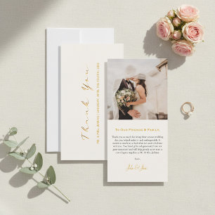 Votre photo mariage, carte de remerciements modern