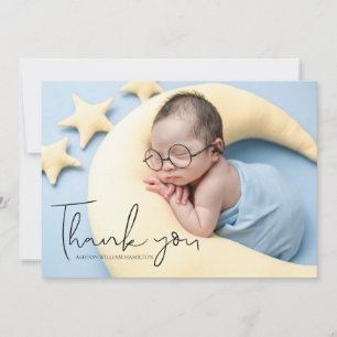  Votre photo Merci de Baby shower manuscrit  