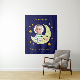 VOTRE PHOTO personnalisée Tapisseries d'astronaute